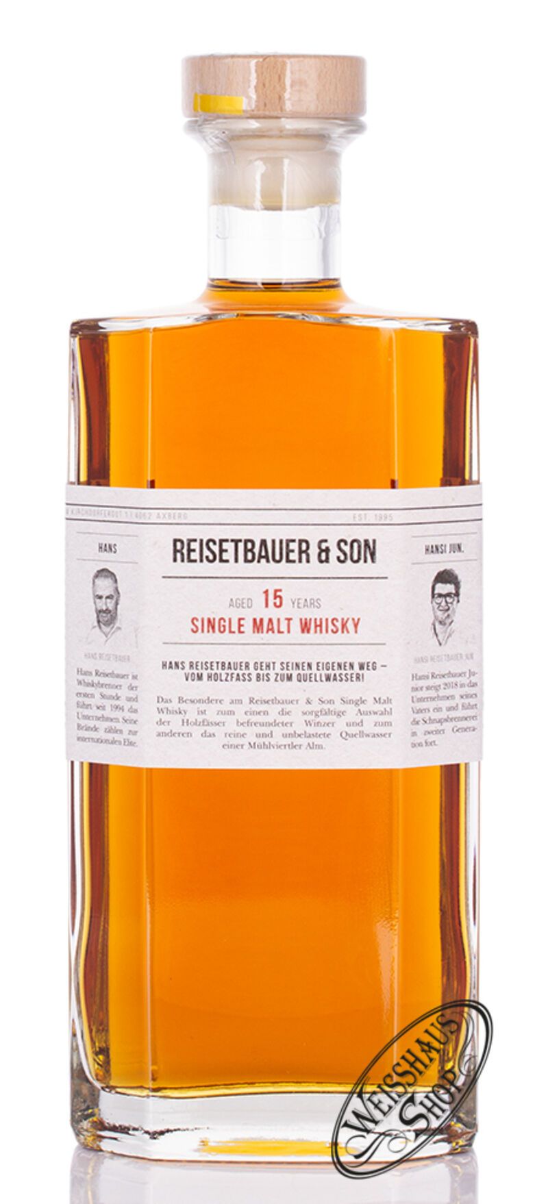 Reisetbauer & Son 15 YO Single Malt Whisky 48% vol. 0,70l Reisetbauer & Son 15 YO Single Malt Whisky 48% vol. 0,70l