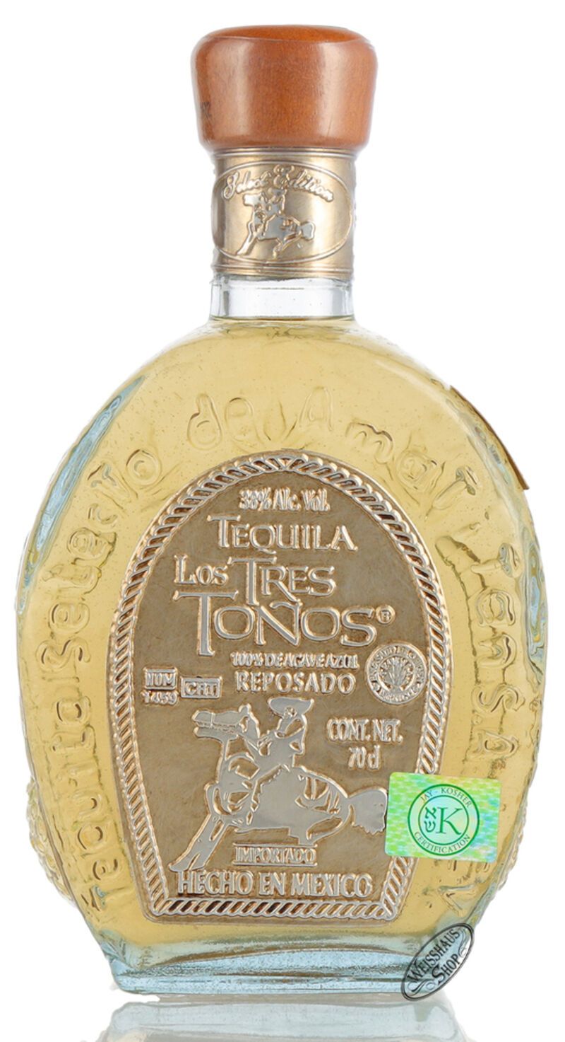Los Tres Tonos Tequila Reposado 38% vol. 0,70l Los Tres Tonos Tequila Reposado 38% vol. 0,70l