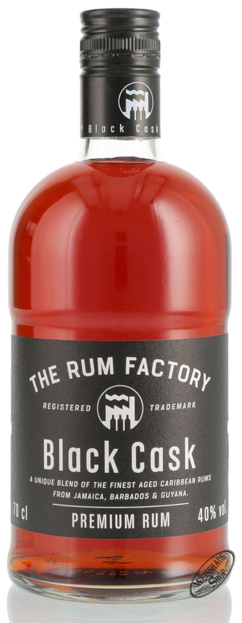 The Rum Factory Black Cask Rum 40% vol. 0,70l The Rum Factory Black Cask Rum 40% vol. 0,70l