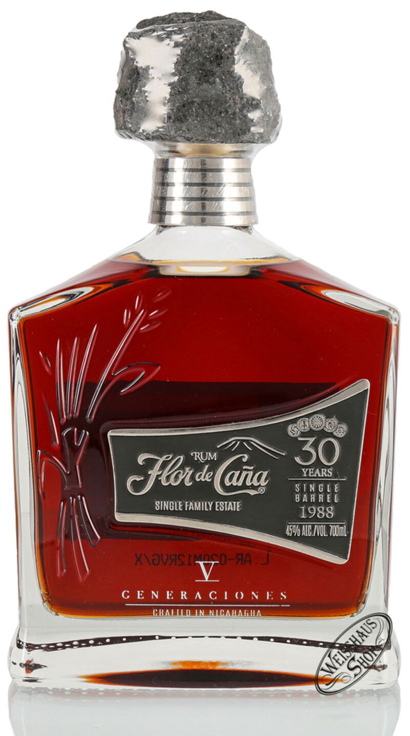Flor de Cana 30 YO Single Barrel Rum 45% vol. 0,70l Flor de Cana 30 YO Single Barrel Rum 45% vol. 0,70l