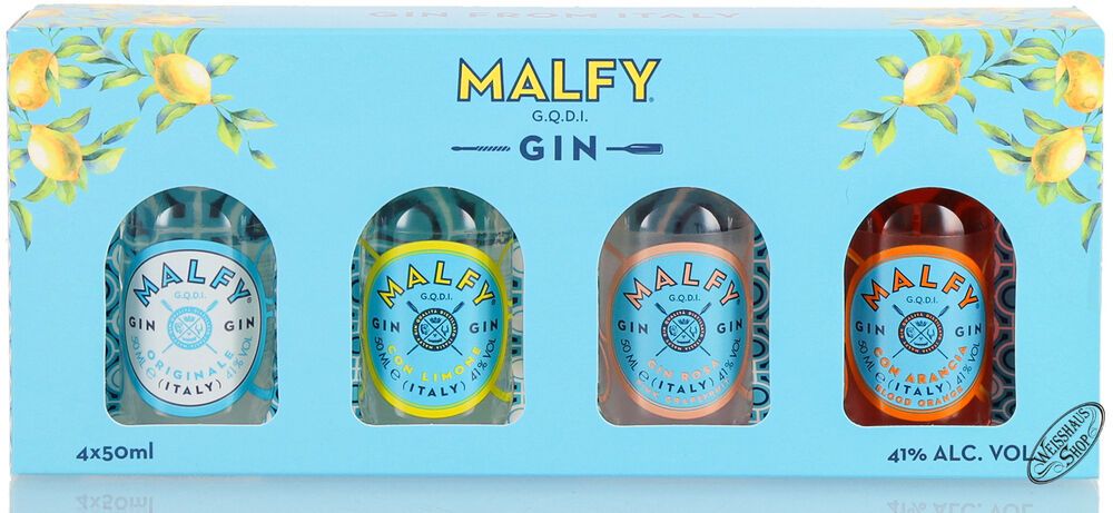 Malfy Gin Miniatur Geschenk-Set 41% vol. 4 x 0,05l Malfy Gin Miniatur Geschenk-Set 41% vol. 4 x 0,05l