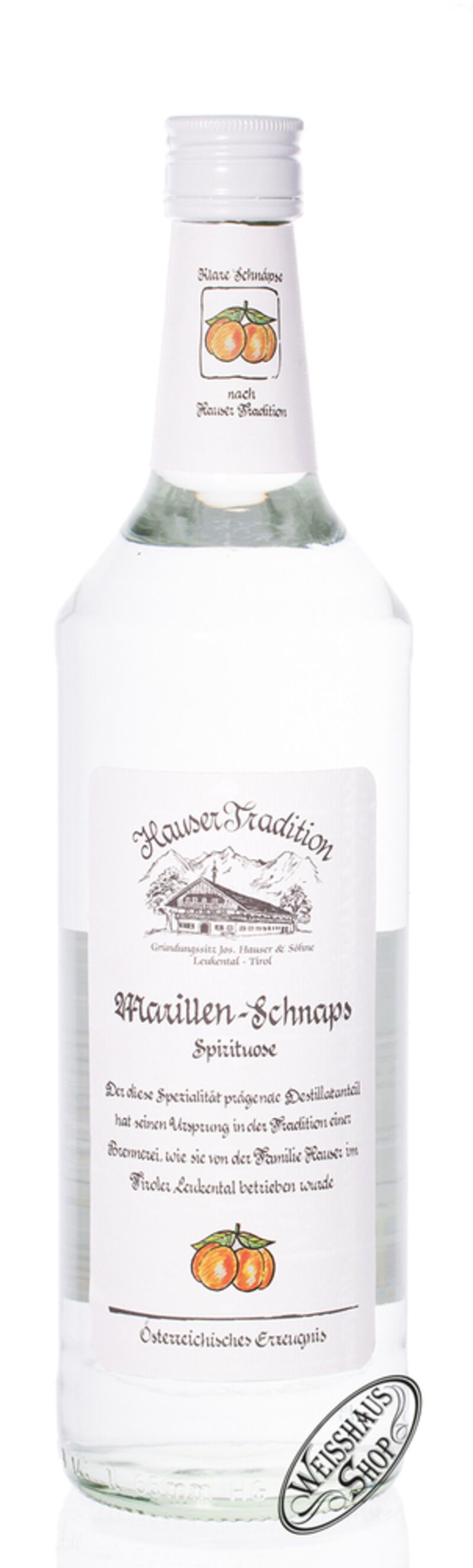 Hauser Marillen Schnaps 35% vol. 1,0l