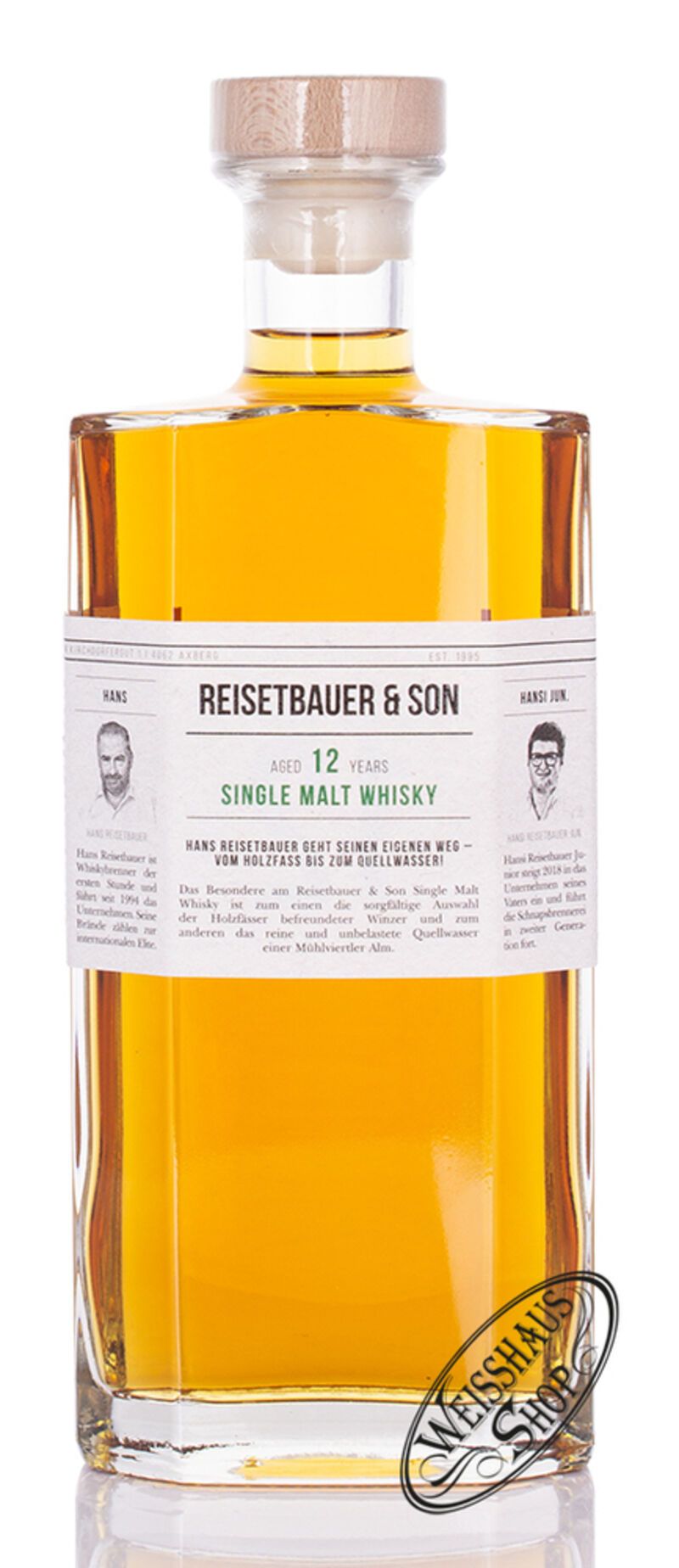 Reisetbauer & Son 12 YO Single Malt Whisky 48% vol. 0,70l Reisetbauer & Son 12 YO Single Malt Whisky 48% vol. 0,70l