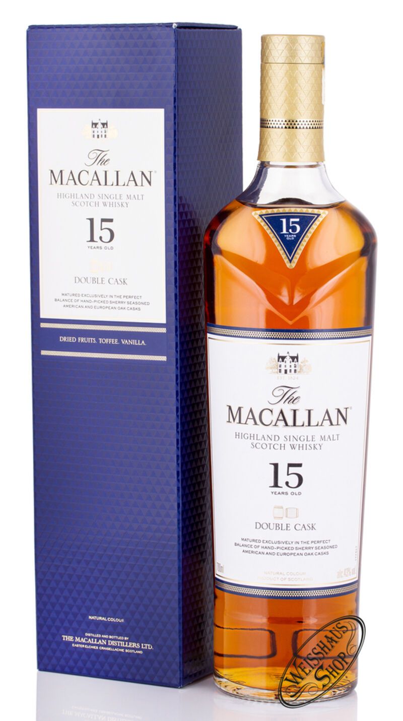 Macallan 15 YO Double Cask Whisky 43% vol. 0,70l Macallan 15 YO Double Cask Whisky 43% vol. 0,70l