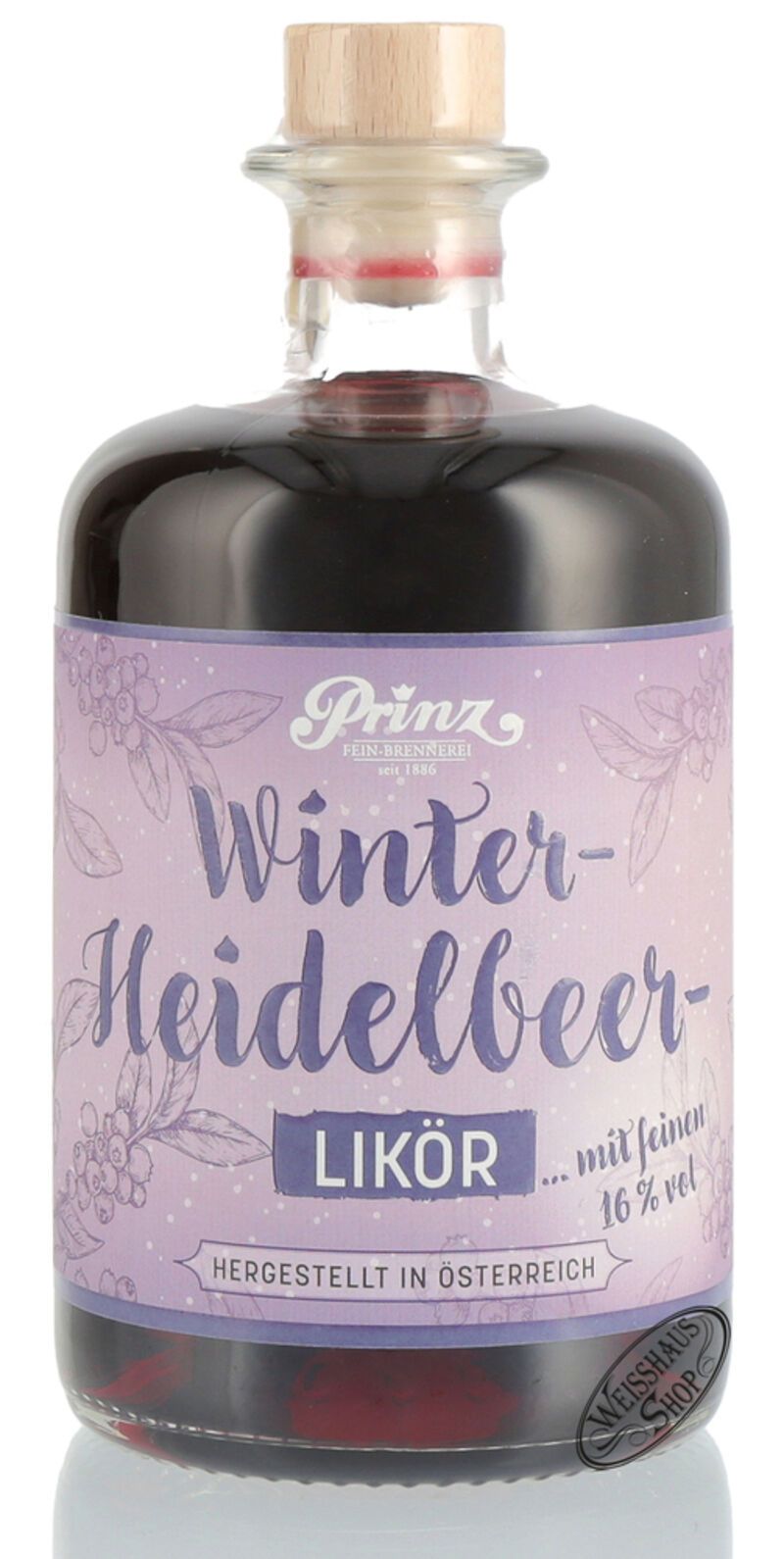 Prinz Winter Heidelbeer Likör 16% vol. 0,50l