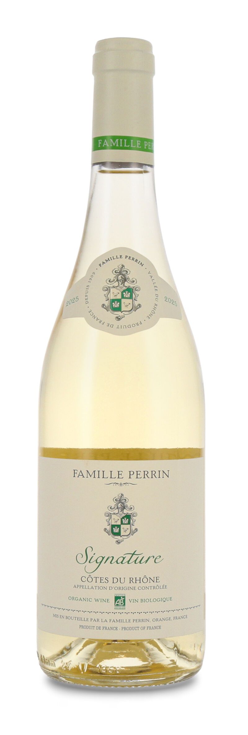 Famille Perrin Côtes du Rhône Blanc Nature 2025 13% vol. 0,75l