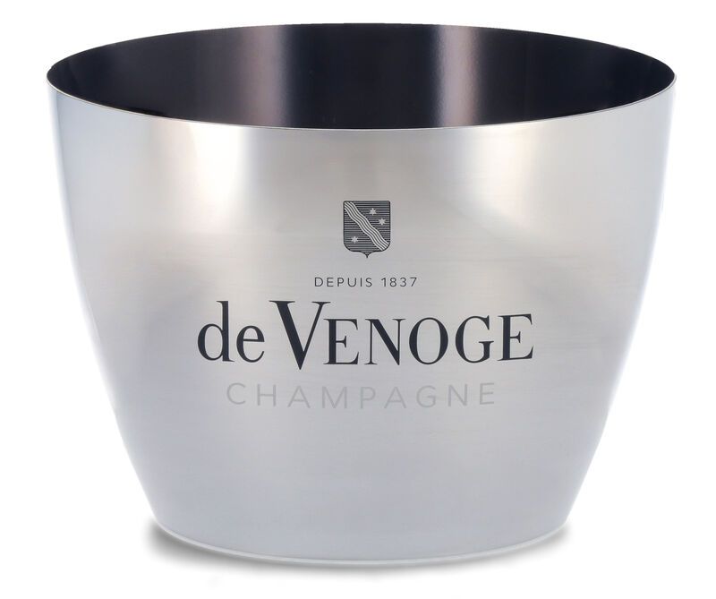 De Venoge Champagner Kühler groß Aluminium poliert