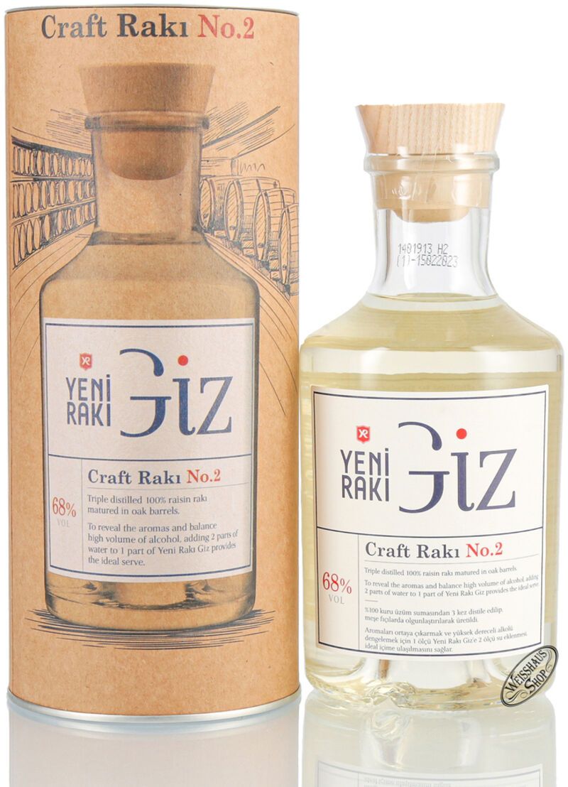 Yeni Raki Giz Craft 68% vol. 0,50l