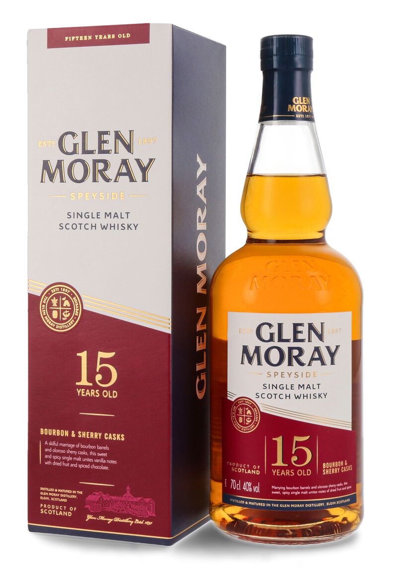 Glen Moray 15 YO Whisky 40% vol. 0,70l