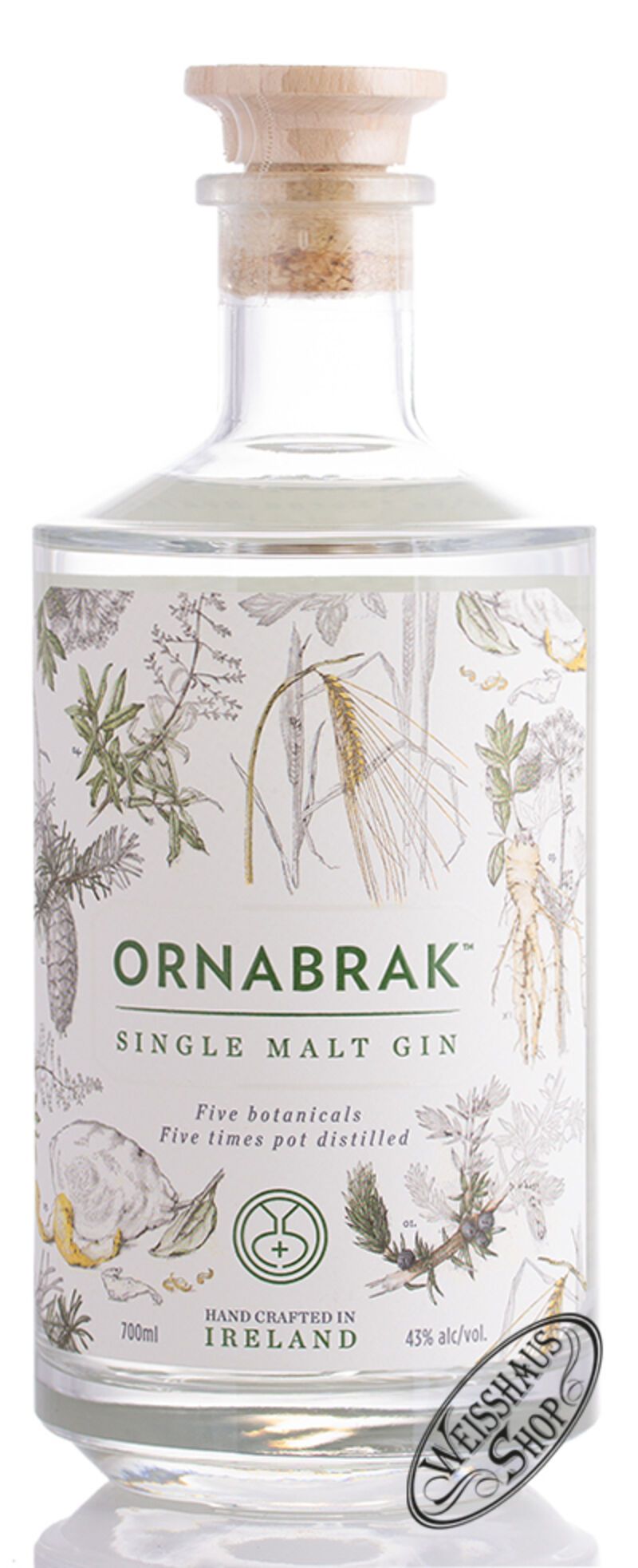 Ornabrak Irish Single Malt Gin 43% vol. 0,70l
