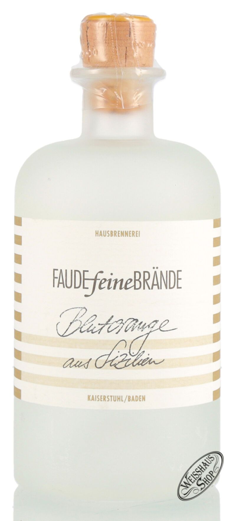 Faude feine Brände Blutorange aus Sizilien Geist 42% vol. 0,50l