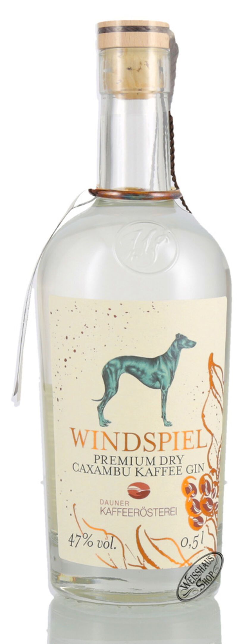 Windspiel Premium Dry Caxambu Kaffee Gin 47% vol. 0,50l Windspiel Premium Dry Caxambu Kaffee Gin 47% vol. 0,50l