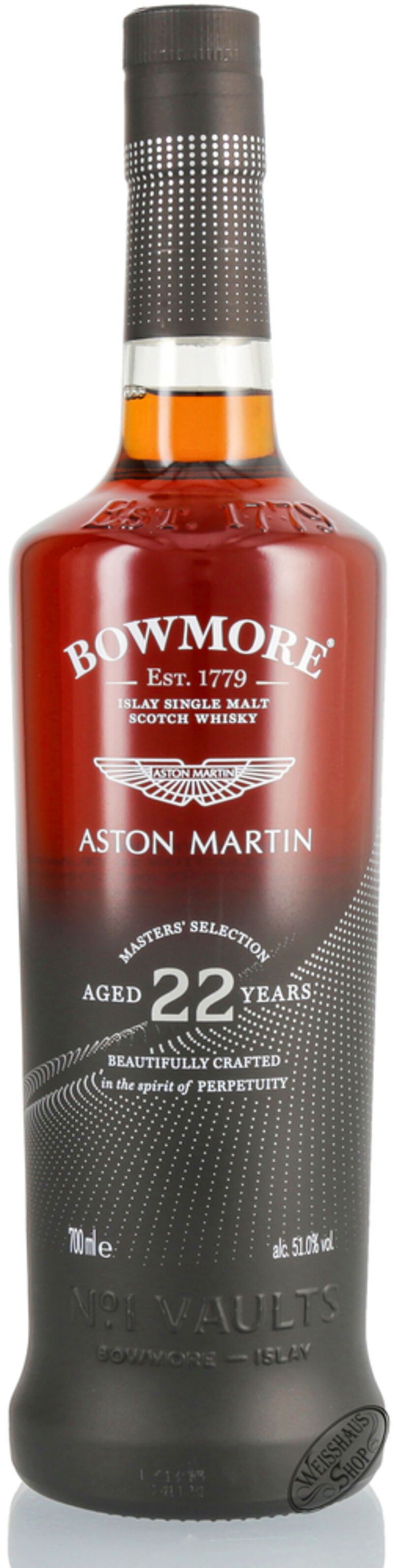 Bowmore 22 YO Aston Martin Edition 2023 Whisky 51% vol. 0,70l Bowmore 22 YO Aston Martin Edition 2023 Whisky 51% vol. 0,70l