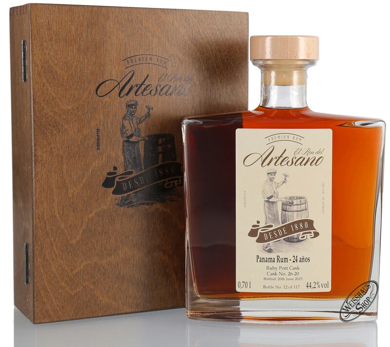 El Ron del Artesano 24 YO Ruby Cask 44,2% vol. 0,70l El Ron del Artesano 24 YO Ruby Cask 44,2% vol. 0,70l