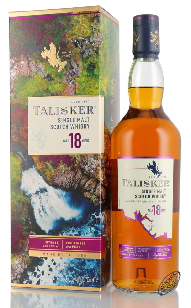 Talisker 18 YO Single Malt Scotch Whisky 45,8% vol. 0,70l Talisker 18 YO Single Malt Scotch Whisky 45,8% vol. 0,70l