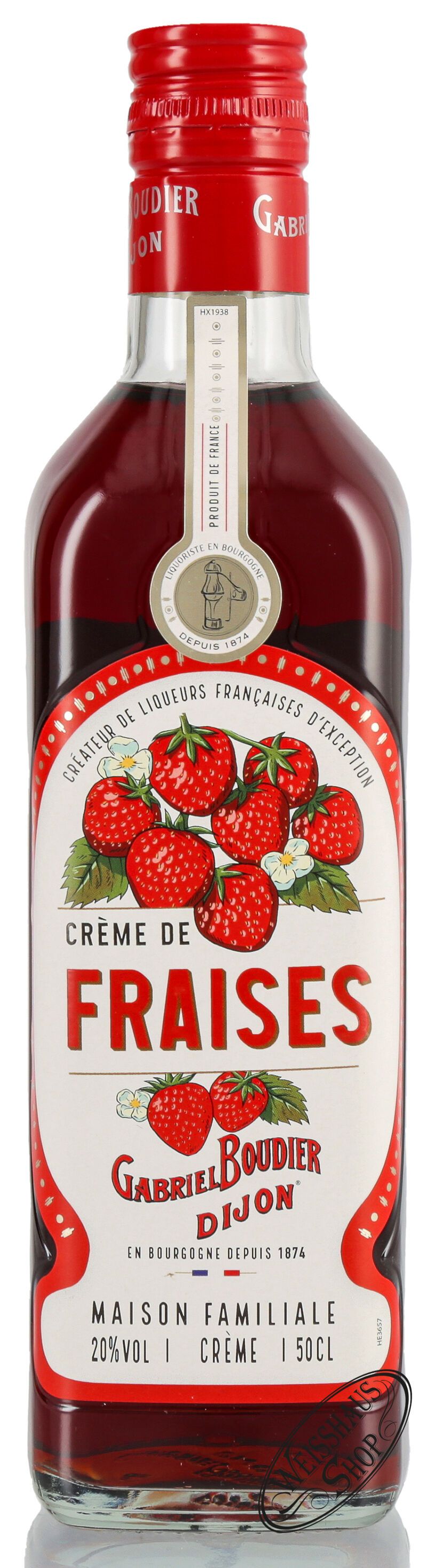 Gabriel Boudier Creme de Fraise des Bois Liqueur 20% vol. 0,50l