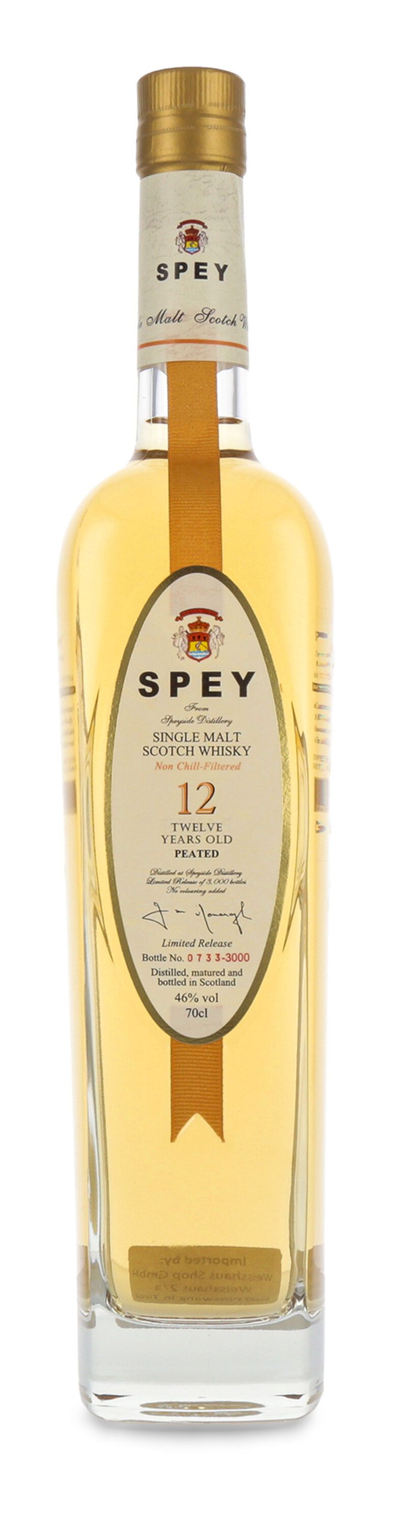 Spey 12 YO Peated Whisky 46% vol. 0,70l