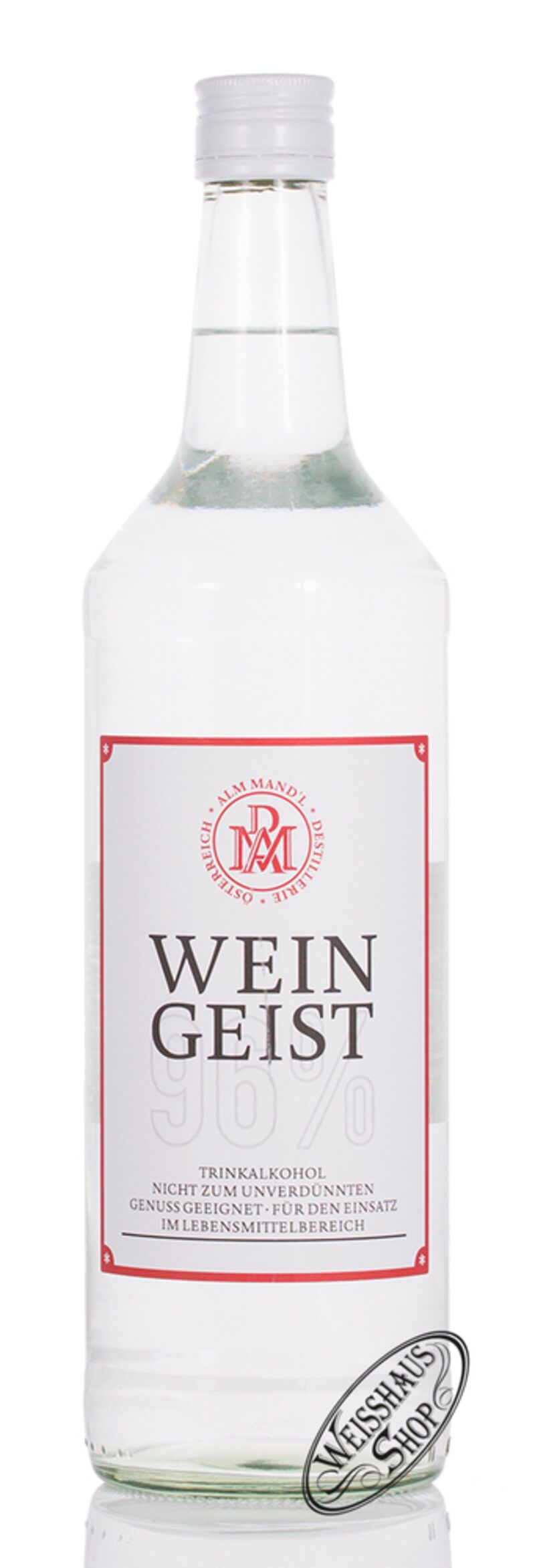 Reiner Alkohol 96% vol. 1,0l Reiner Alkohol 96% vol. 1,0l
