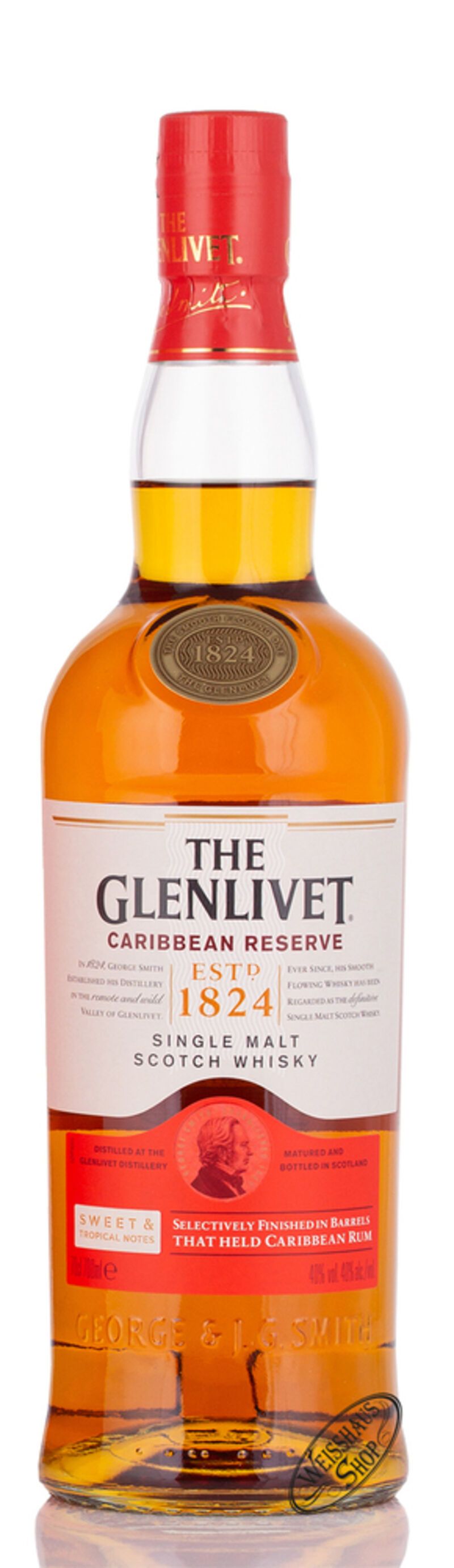 The Glenlivet Caribbean Reserve Whisky 40% vol. 0,70l