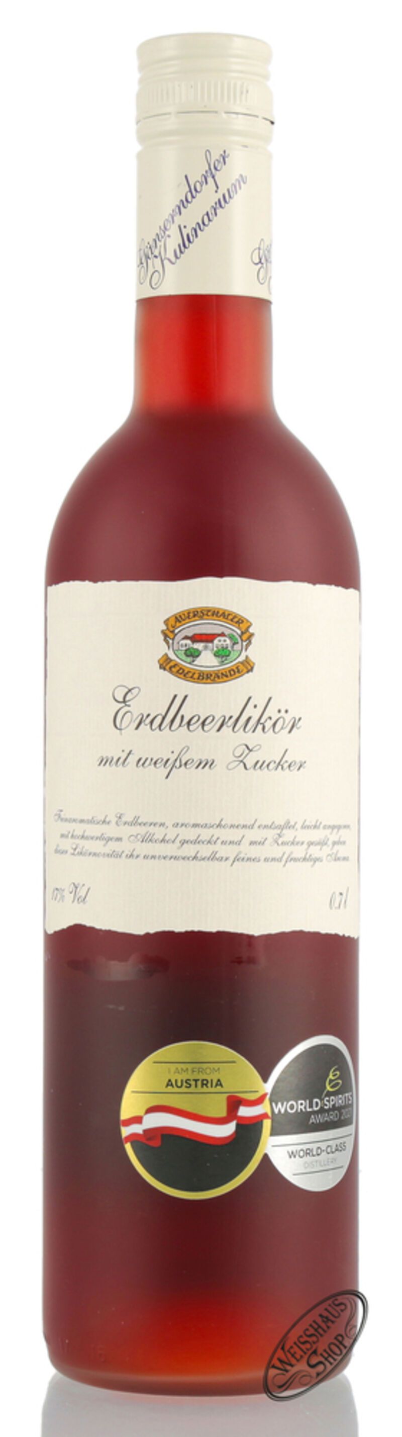 Auersthaler Erdbeerlikör 17% vol. 0,70l