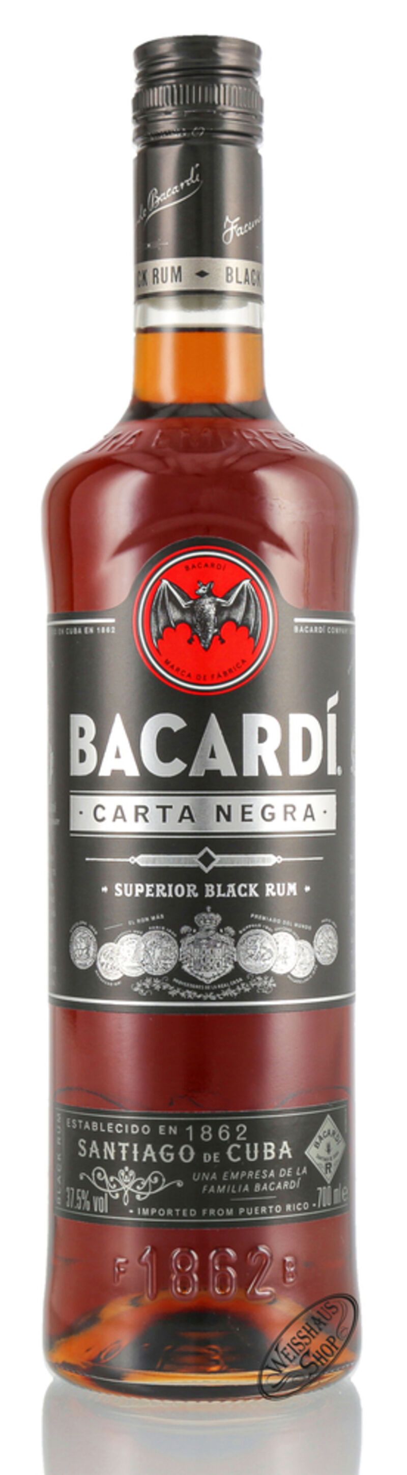 Bacardi Carta Negra 37,5% vol. 0,70l