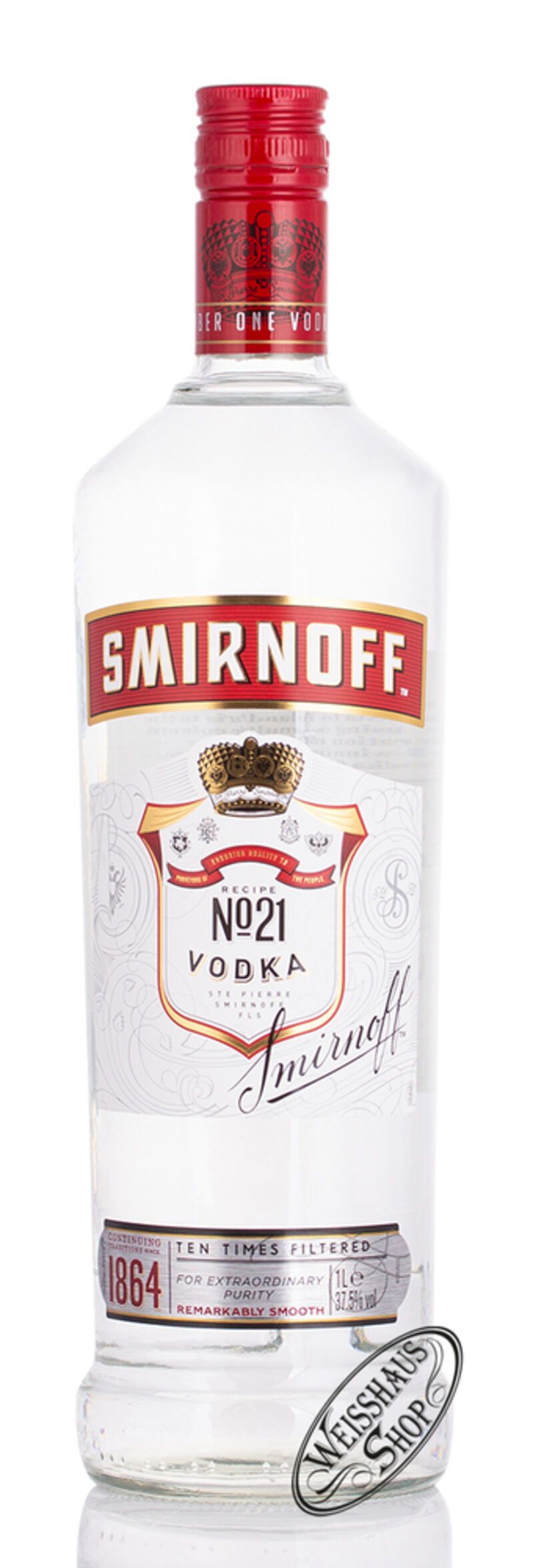 Smirnoff Vodka Red 37,5% vol. 1,0l Smirnoff Vodka Red 37,5% vol. 1,0l