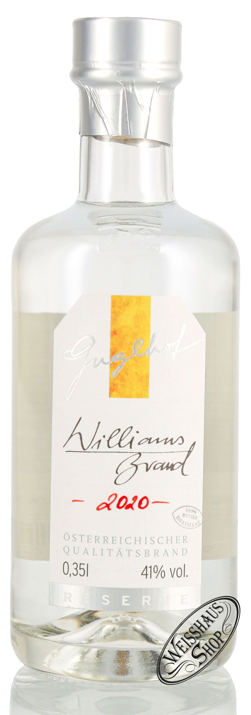 Guglhof Williams Brand 41% vol. Jahrgangsbrand 0,35l