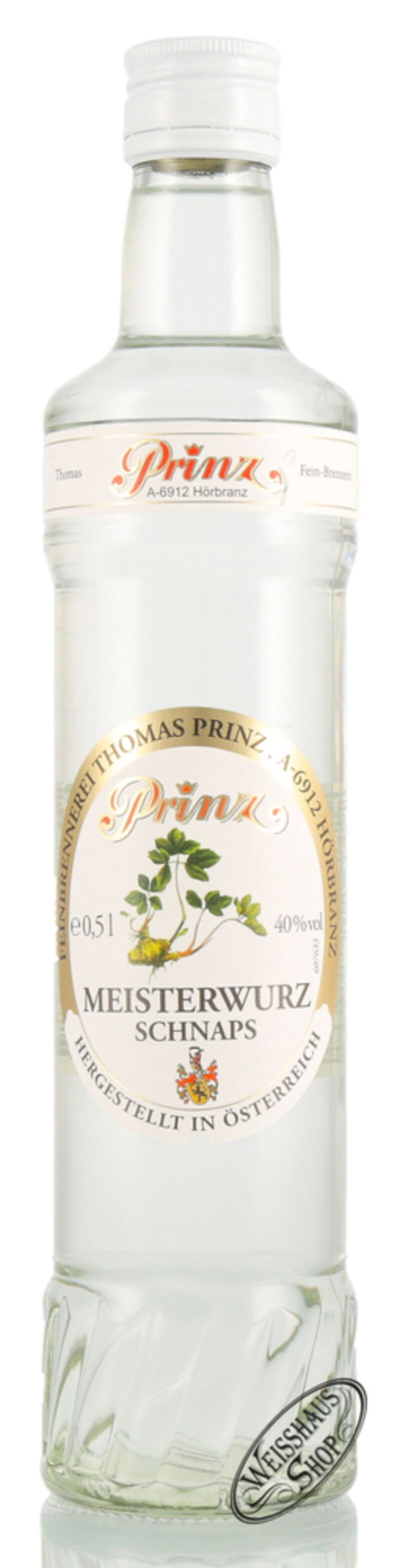Prinz Meisterwurz Schnaps 40% vol. 0,50l
