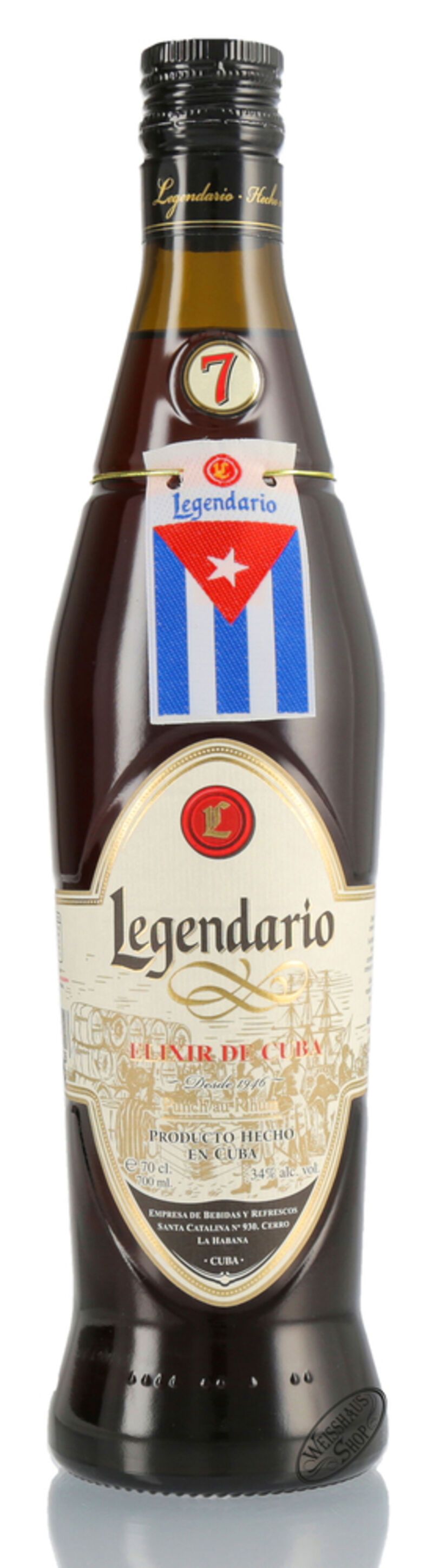 Legendario Elixir de Cuba 34% vol. 0,70l Legendario Elixir de Cuba 34% vol. 0,70l