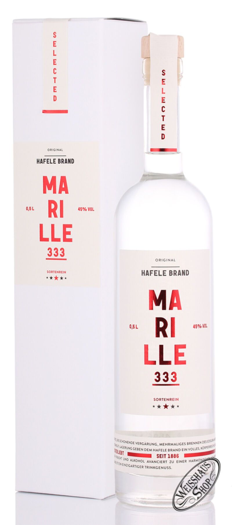 Prinz Hafele 333 Marille Brand 45% vol. 0,50l Prinz Hafele 333 Marille Brand 45% vol. 0,50l