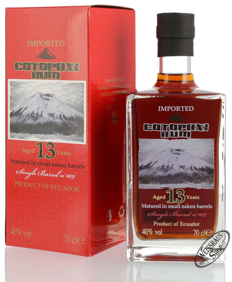 Cotopaxi 13 YO Single Barrel Rum 40% vol. 0,70l