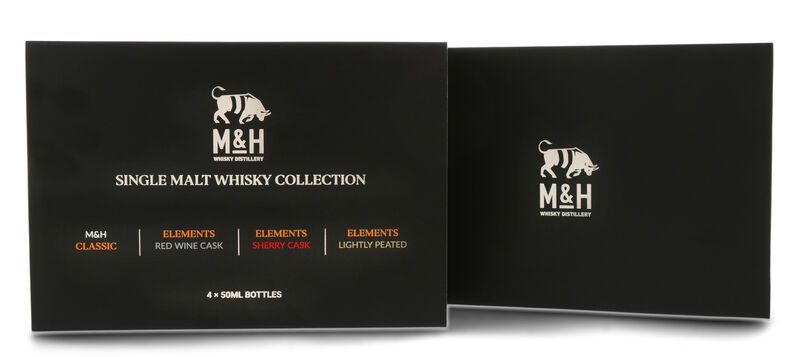 M&H Whisky Miniatur Geschenk-Set 46% vol. 4 x 0,05l M&H Whisky Miniatur Geschenk-Set 46% vol. 4 x 0,05l