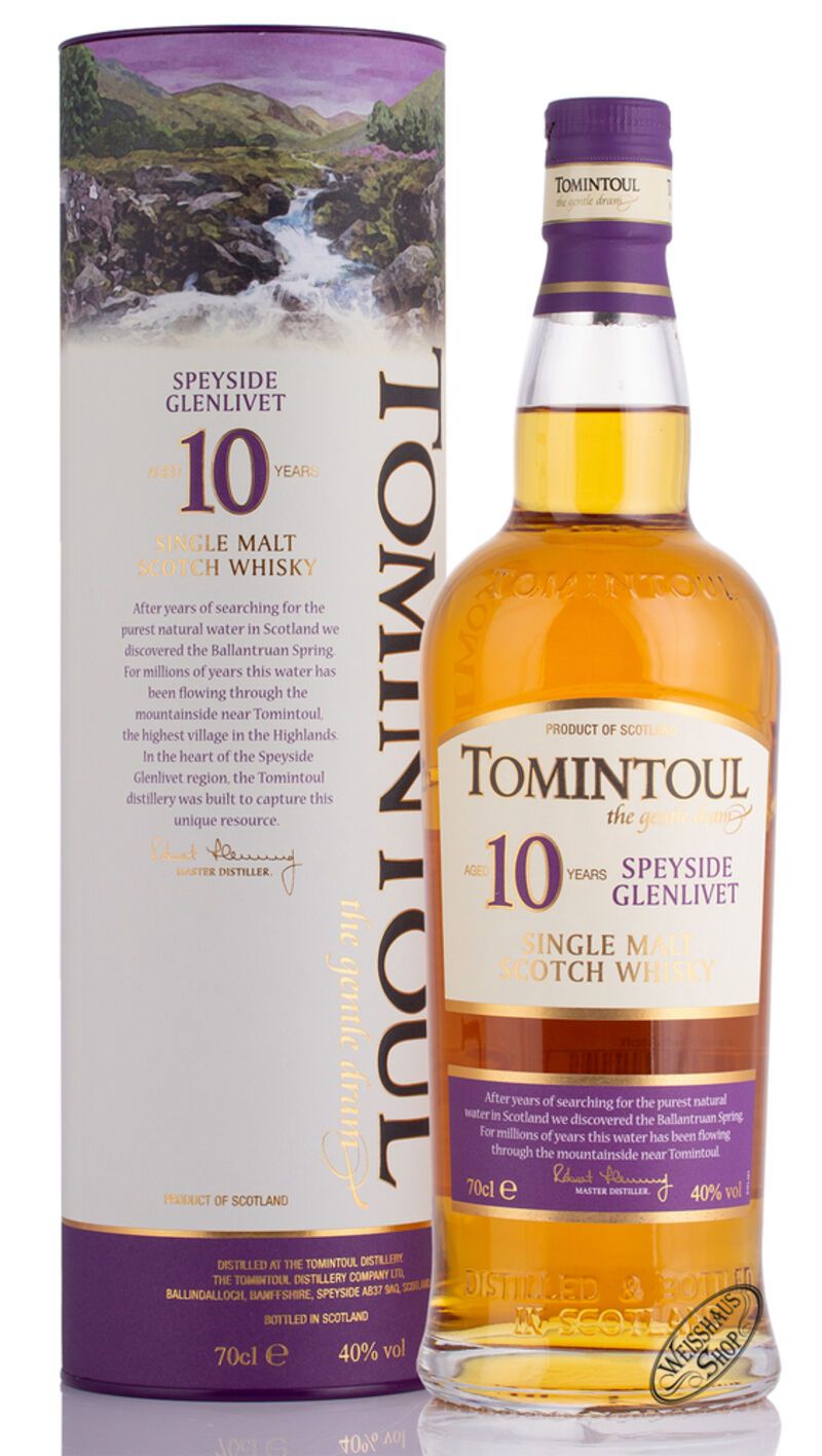 Tomintoul 10 YO Whisky 40% vol. 0,70l