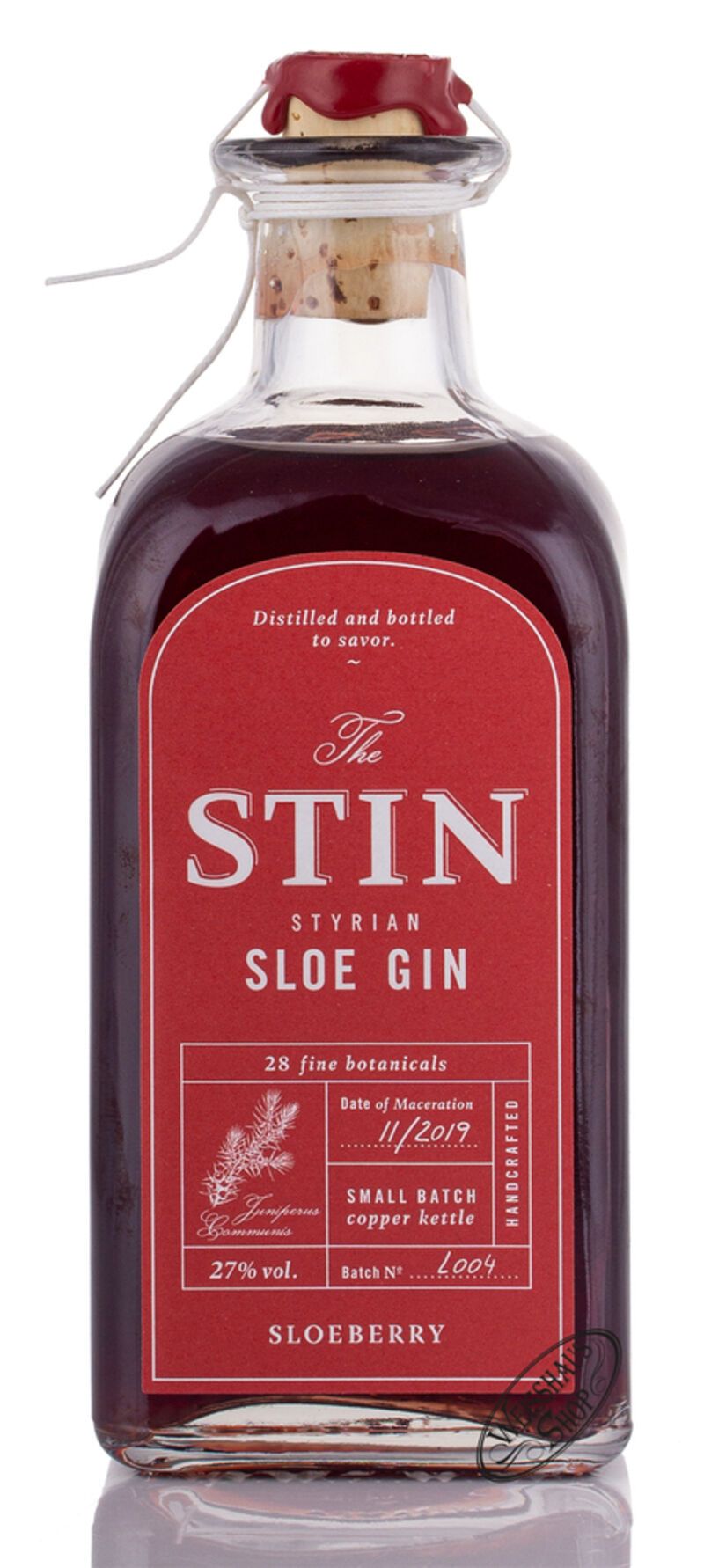 The STIN Styrian Sloe Gin 27% vol. 0,50l