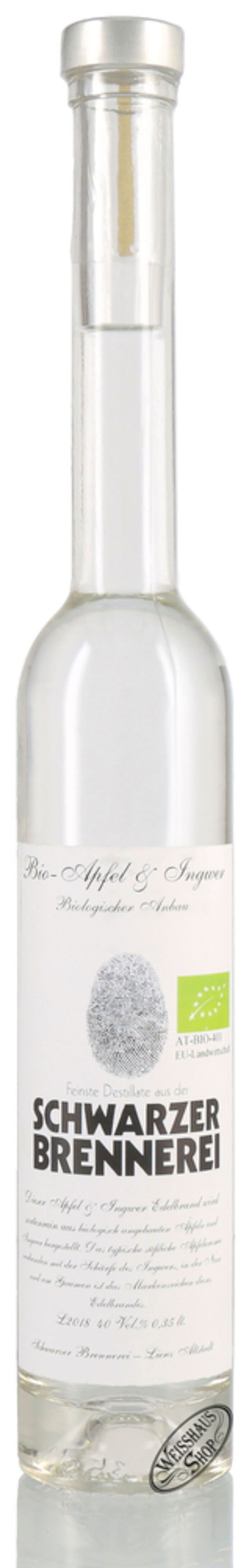 Schwarzer Bio Apfel Ingwer Edelbrand 40% vol. 0,35l