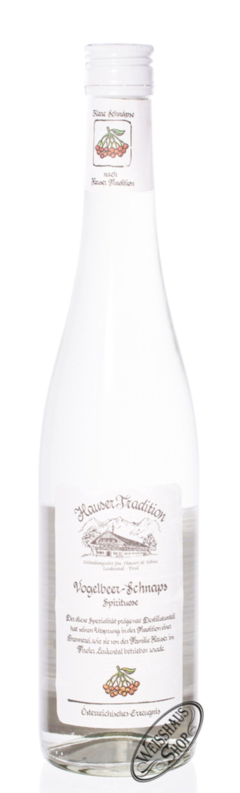 Hauser Vogelbeer Schnaps 35% vol. 0,70l