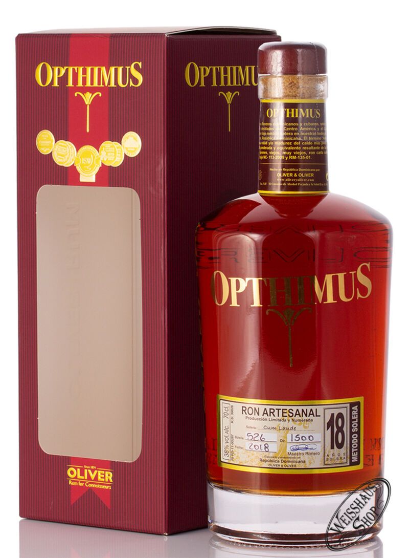 Opthimus 18 YO Rum 38% vol. 0,70l