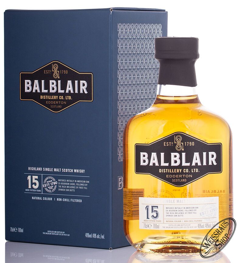 Balblair 15 YO Highland Single Malt Whisky 46% vol. 0,70l