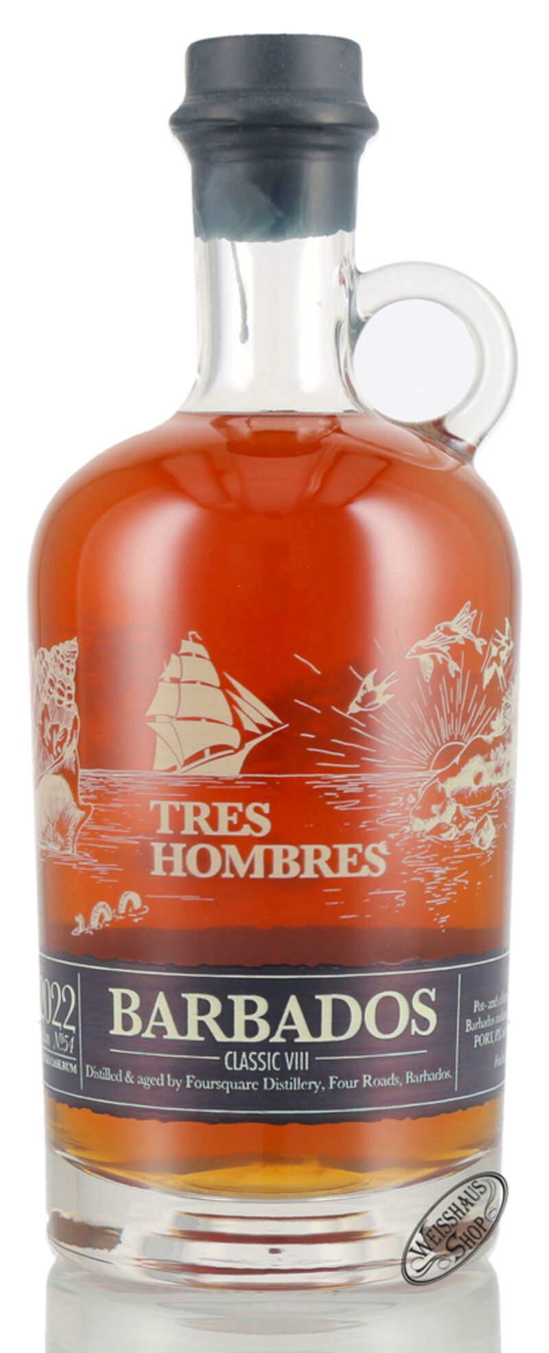 Tres Hombres Old Bajan 8 YO Rum 42,4% vol. 0,70l Tres Hombres Old Bajan 8 YO Rum 42,4% vol. 0,70l