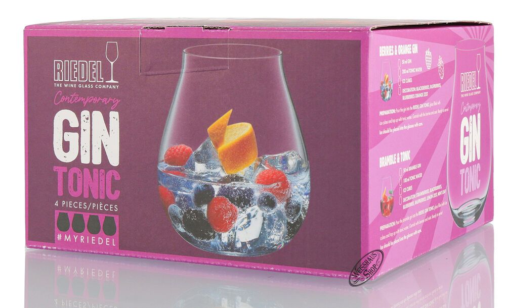 Riedel Gin Tonic Set 4 Tumbler Riedel Gin Tonic Set 4 Tumbler