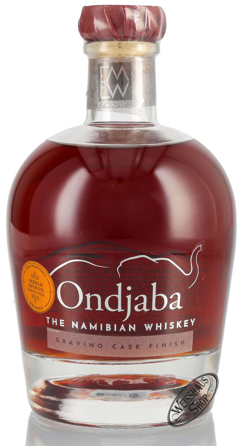 Ondjaba Gravino Triple Grain Namibian Whiskey 46% vol. 0,70l