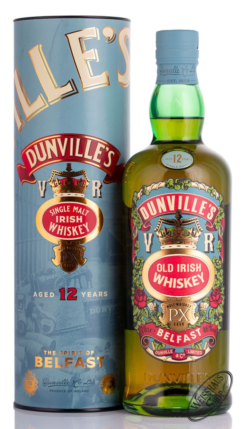 Dunville's 12 YO PX Finish Irish Whiskey 46% vol. 0,70l Dunville's 12 YO PX Finish Irish Whiskey 46% vol. 0,70l