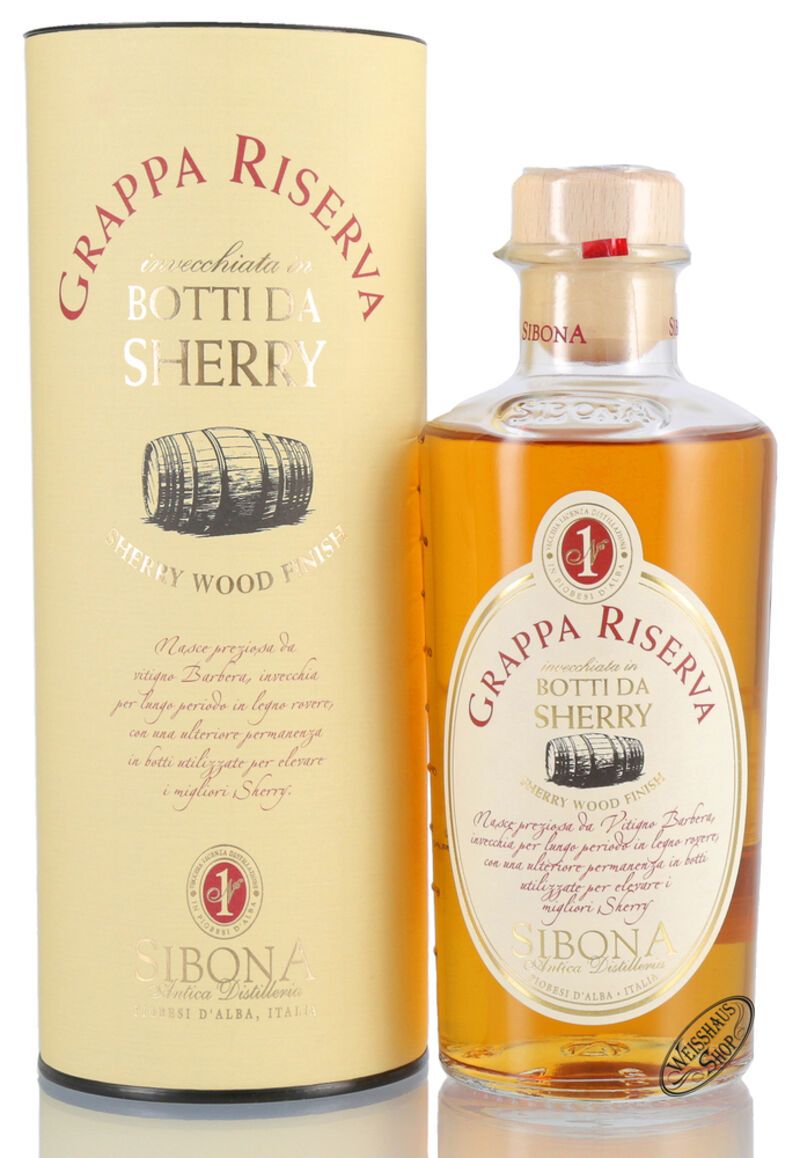 Sibona Grappa Riserva Sherry 44% vol. 0,50l