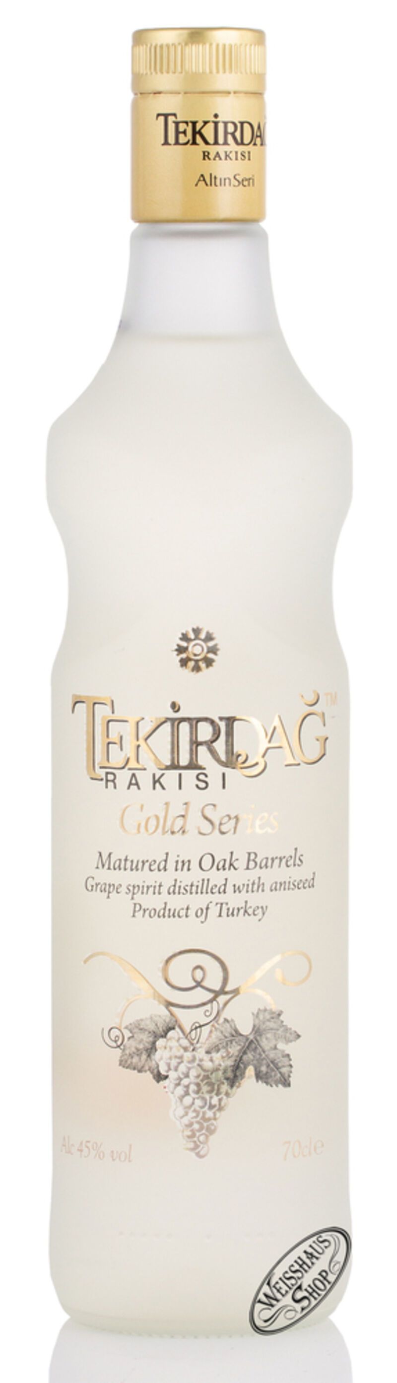 Tekirdag Rakisi Gold 45% vol. 0,70l