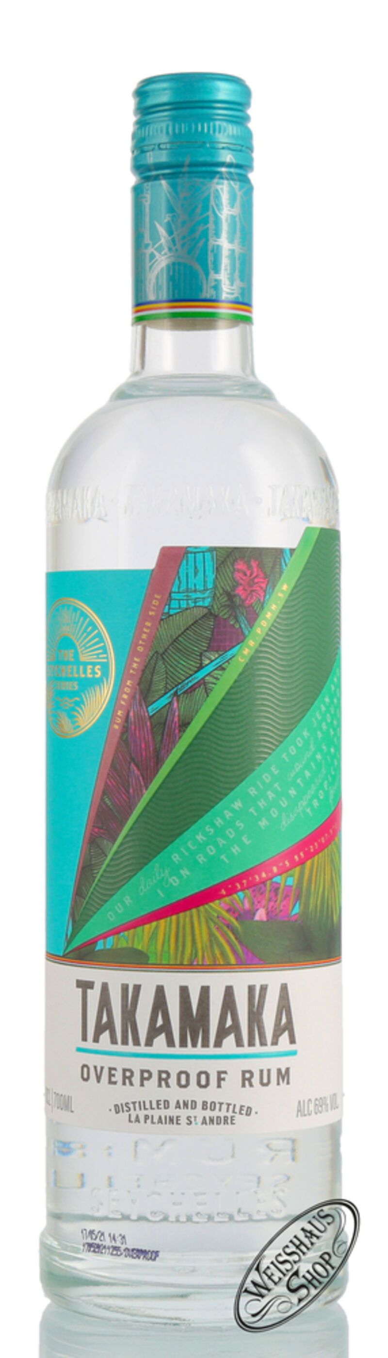 Takamaka Overproof Rum 69% vol. 0,70l Takamaka Overproof Rum 69% vol. 0,70l