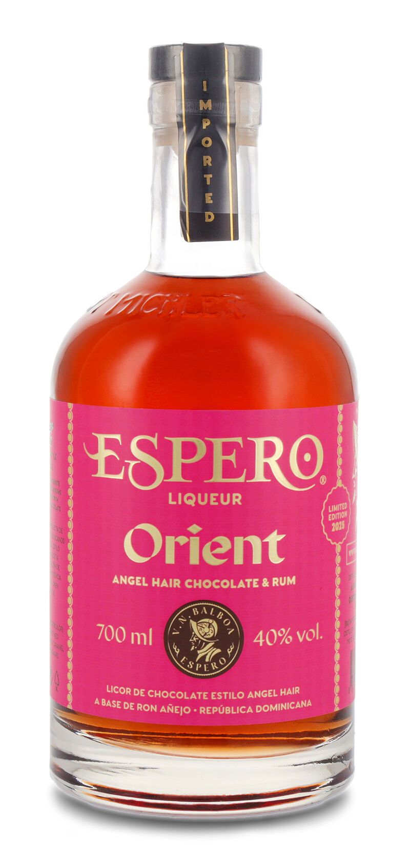 Espero Orient Angel Hair Style Chocolate Liqueur 40% vol. 0,70l Espero Orient Angel Hair Style Chocolate Liqueur 40% vol. 0,70l
