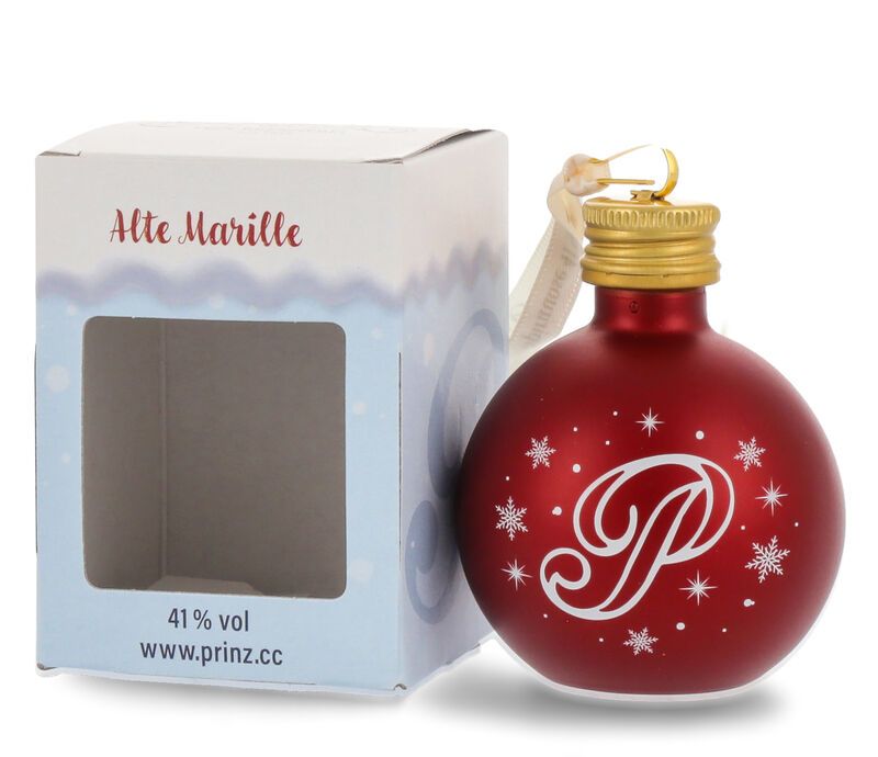 Prinz Christbaumkugel Alte Marille 41% vol. 0,04l Prinz Christbaumkugel Alte Marille 41% vol. 0,04l