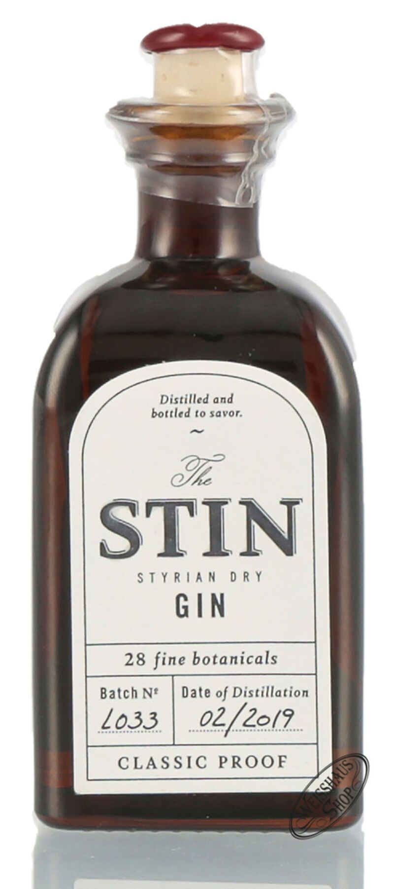 The STIN Styrian Dry Gin 47% vol. 0,04l Miniatur The STIN Styrian Dry Gin 47% vol. 0,04l Miniatur