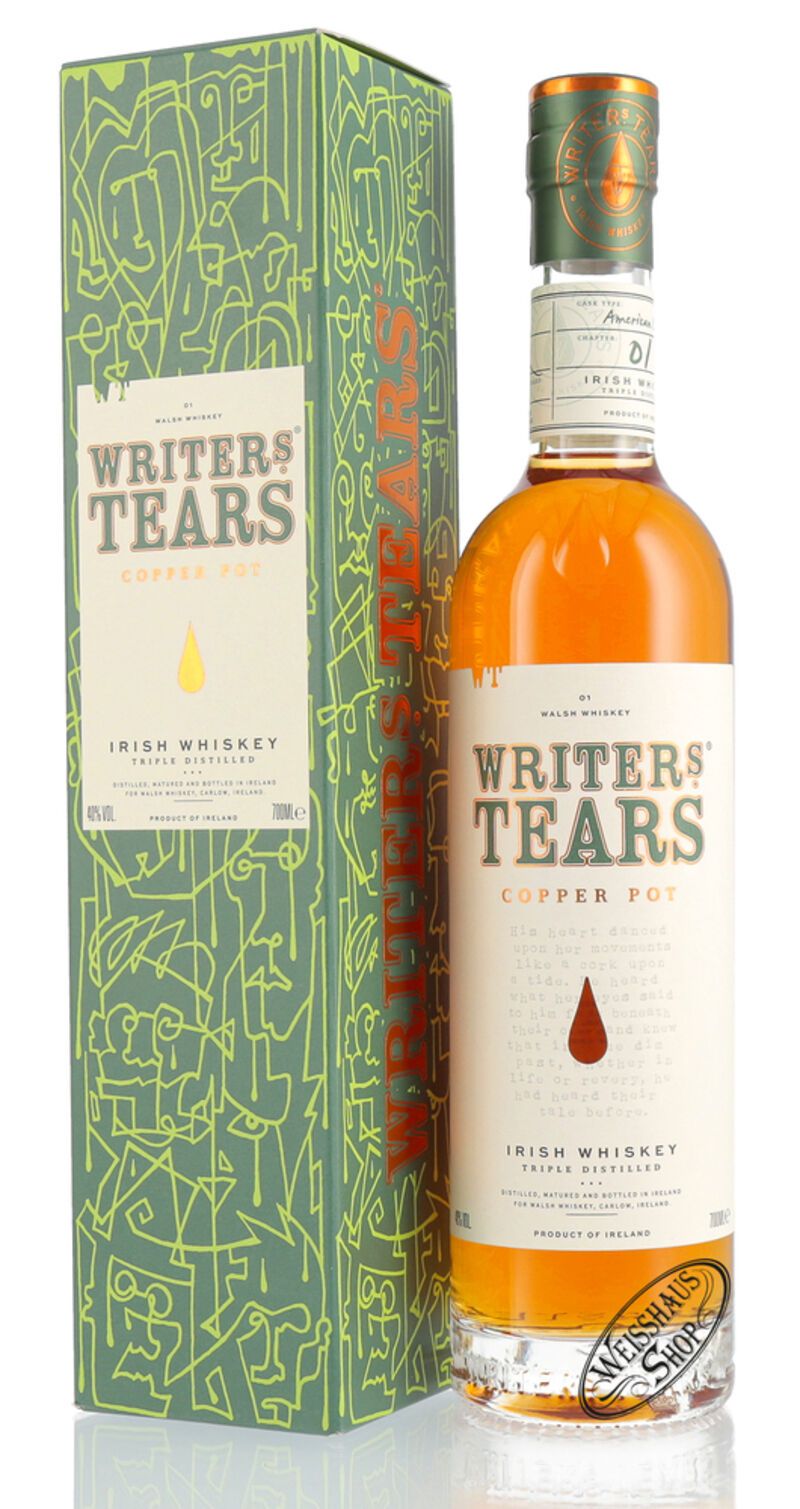 Writer's Tears Copper Pot Irish Whiskey 40% vol. 0,70l