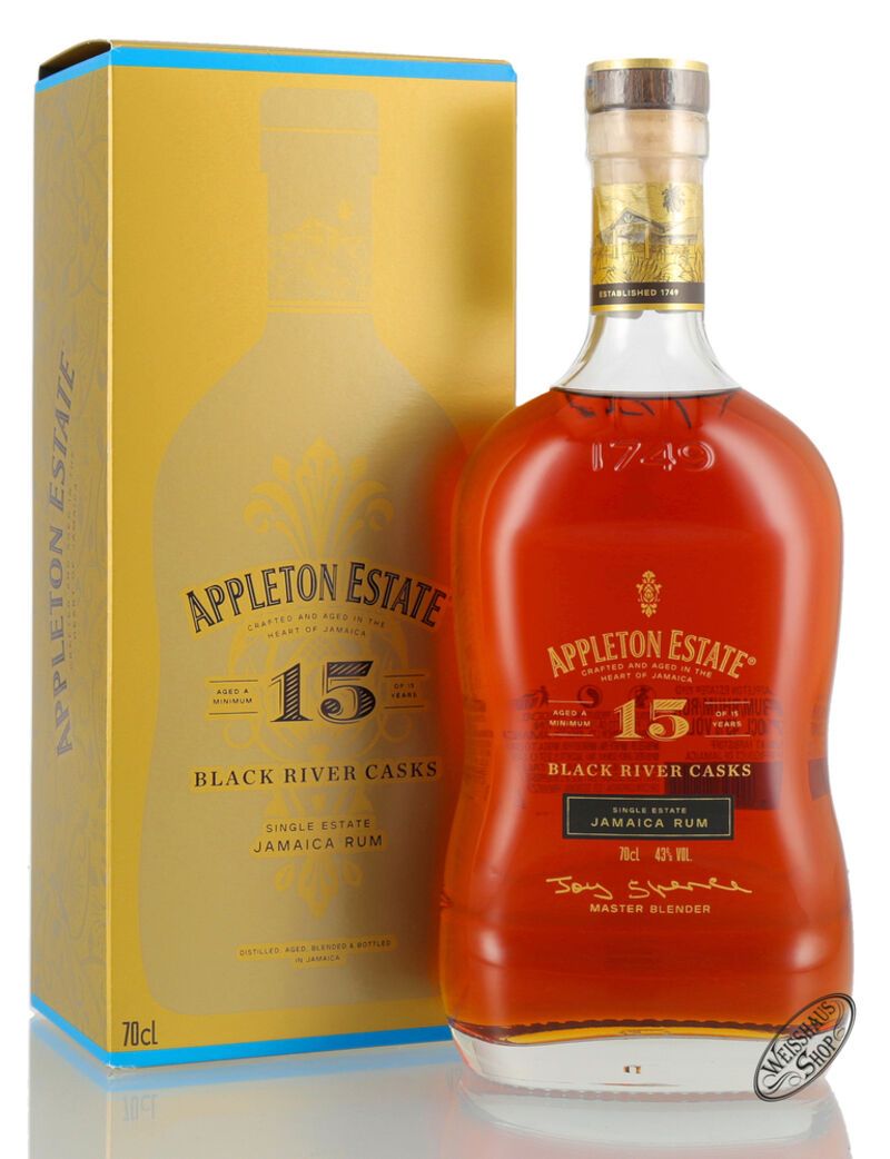 Appleton Estate 15 YO Black River Casks Jamaica Rum 43% vol. 0,70l